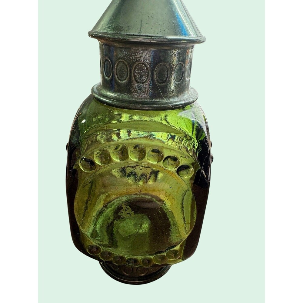 Vintage Avon Green Lantern Decanter Bottle Wild Country Collectible Empty - Picture 4 of 6
